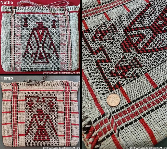 Great Lakes Indian Ojibwe Chippewa Anishinaabe Ottawa Odawa Menominee Winnebago Potawatomi Twined Bag